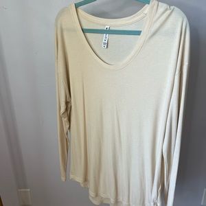 ATHLETA Cream Long Sleeve